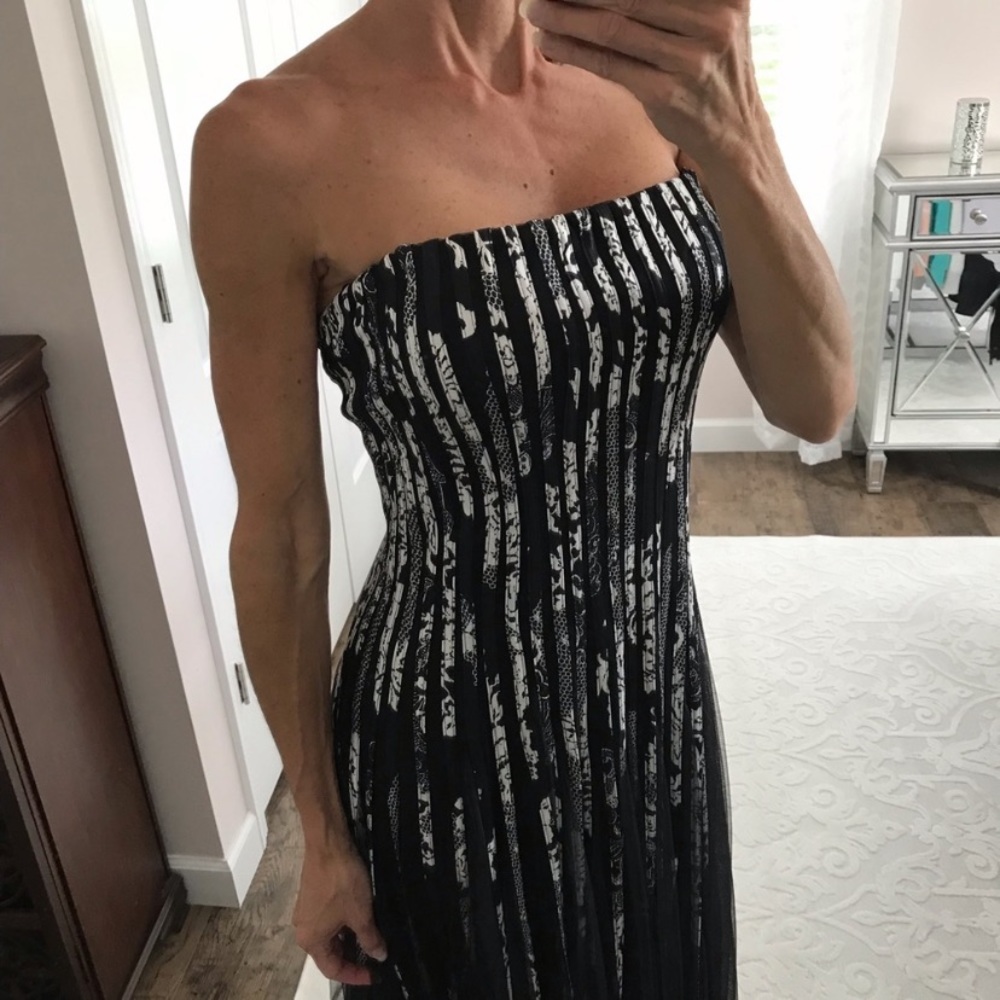 JS Collections Tulle Fit & Flare Cocktail Dress